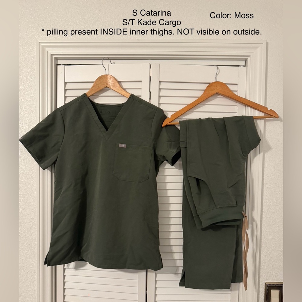 Figs Moss Green Scrub Set